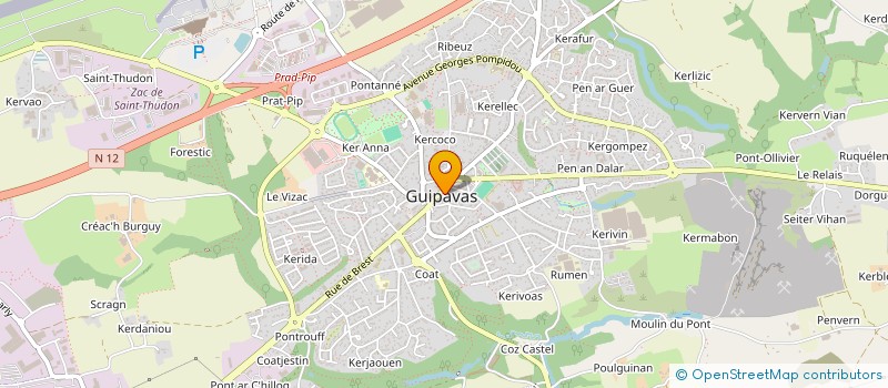 localisation de l'entreprise MONSIEUR LUC ABERNOT à GUIPAVAS