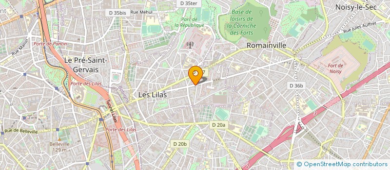 localisation de l'entreprise MONSIEUR LUC ADAM à LES LILAS