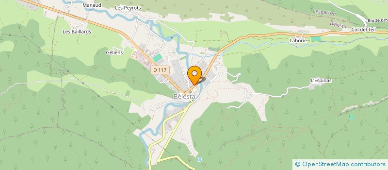 localisation de l'entreprise MONSIEUR LUC-AIME MONFERRAN à BELESTA