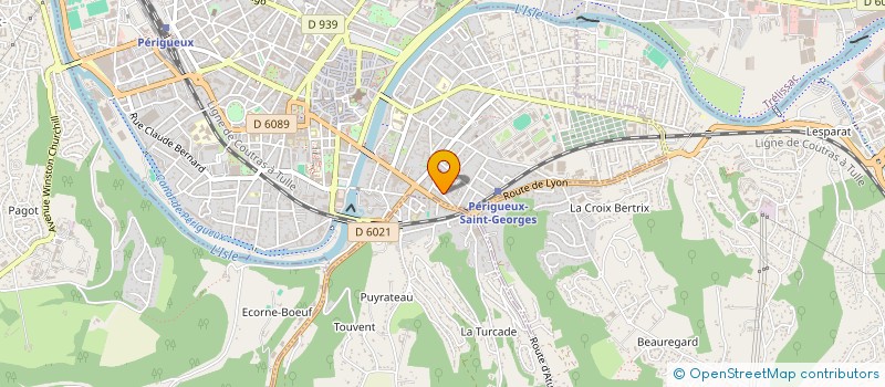 localisation de l'entreprise MONSIEUR LUC ALLENET DE RIBEMONT à PERIGUEUX