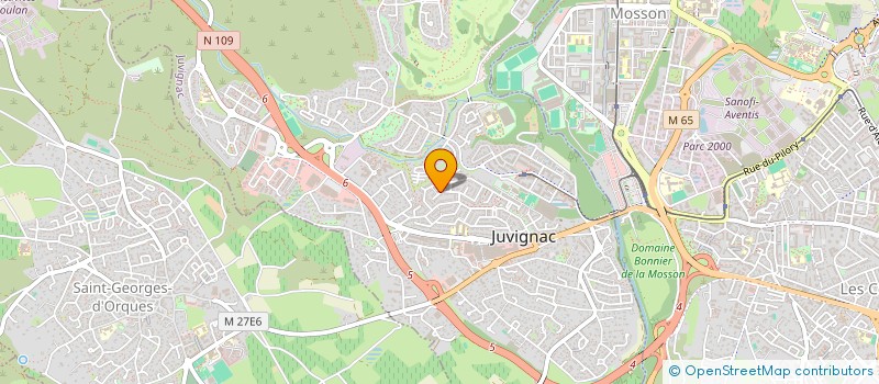 localisation de l'entreprise MONSIEUR LUC AMOUROUX  JUVIGNAC