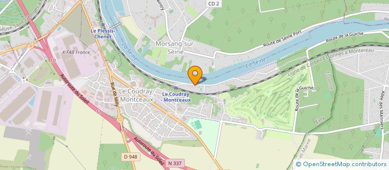 localisation de l'entreprise MONSIEUR LUC ANDRE MARIE BEVILLARD à LE COUDRAY-MONTCEAUX