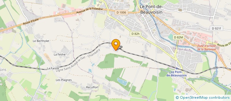 localisation de l'entreprise MONSIEUR LUC ARGOUD  LE PONT-DE-BEAUVOISIN