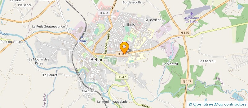 localisation de l'entreprise MONSIEUR LUC ASTEGIANO à BELLAC