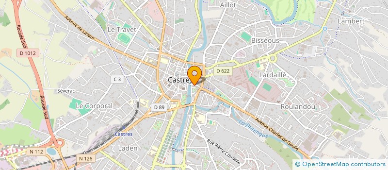 localisation de l'entreprise MONSIEUR LUC ATGE  CASTRES