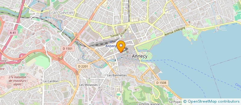 localisation de l'entreprise MONSIEUR LUC AUDUBERT à ANNECY