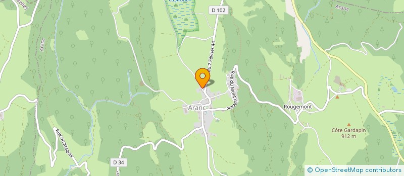 localisation de l'entreprise MONSIEUR LUC AURIER  ARANC