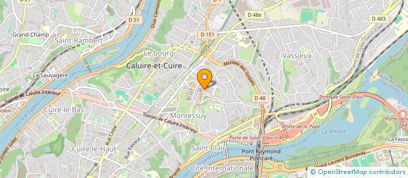localisation de l'entreprise MONSIEUR LUC AUTIN à CALUIRE-ET-CUIRE