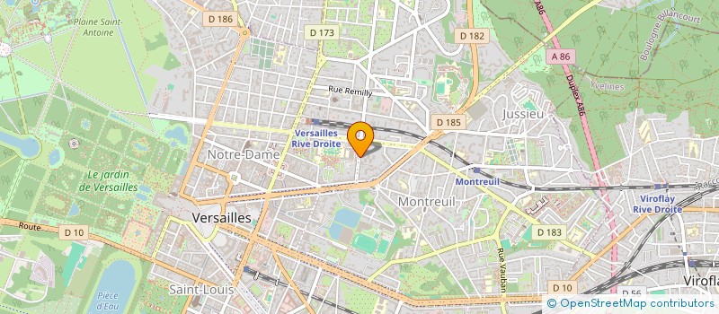 localisation de l'entreprise MONSIEUR LUC BACUS à VERSAILLES