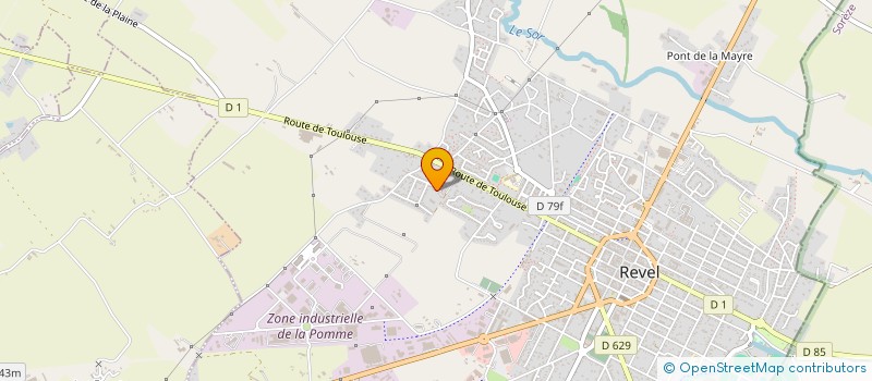 localisation de l'entreprise MONSIEUR LUC BAILLARGEAU  REVEL