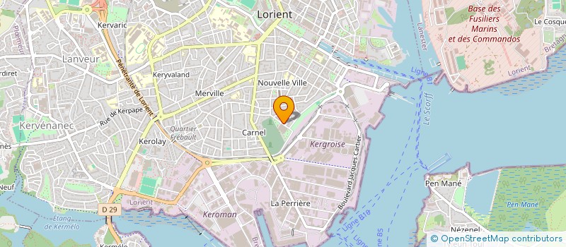 localisation de l'entreprise MONSIEUR LUC BARON  LORIENT