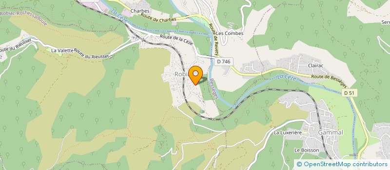 localisation de l'entreprise MONSIEUR LUC BASTIDE  ROBIAC ROCHESSADOULE