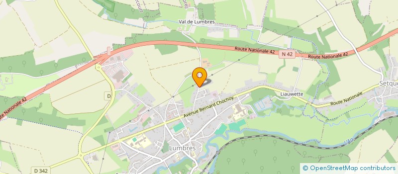 localisation de l'entreprise MONSIEUR LUC BAUDE  LUMBRES