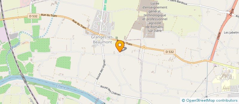 localisation de l'entreprise MONSIEUR LUC BEAUGIRAUD  GRANGES-LES-BEAUMONT