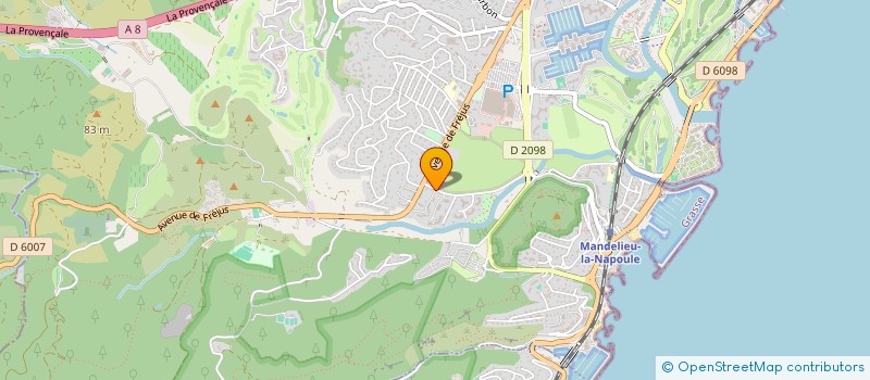 localisation de l'entreprise MONSIEUR LUC BECKER  MANDELIEU-LA-NAPOULE