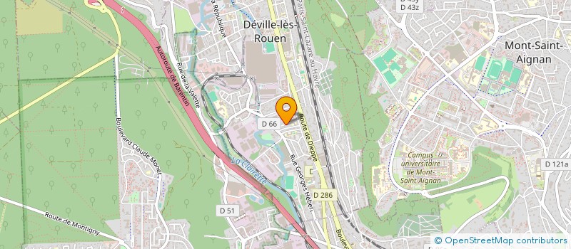 localisation de l'entreprise MONSIEUR LUC BELANT  DEVILLE-LES-ROUEN