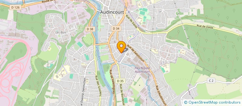 localisation de l'entreprise MONSIEUR LUC BELEY  AUDINCOURT