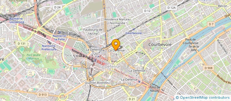 localisation de l'entreprise MONSIEUR LUC BELLICAUD  COURBEVOIE