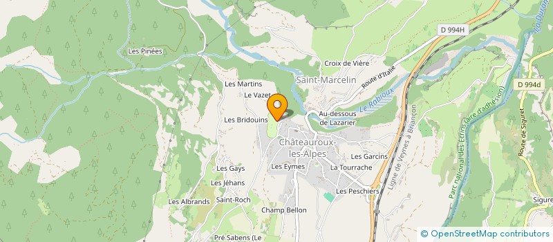 localisation de l'entreprise MONSIEUR LUC BERNARD  CHATEAUROUX-LES-ALPES