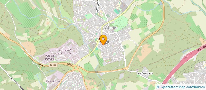localisation de l'entreprise MONSIEUR LUC BERTHON  CASTRIES