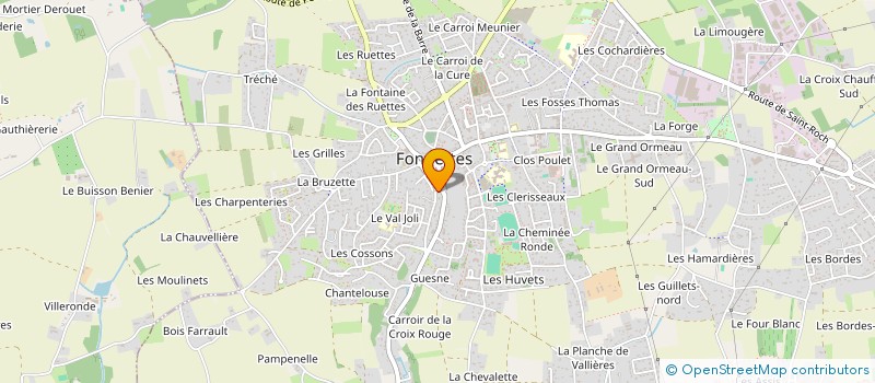 localisation de l'entreprise MONSIEUR LUC BERTRAND  FONDETTES