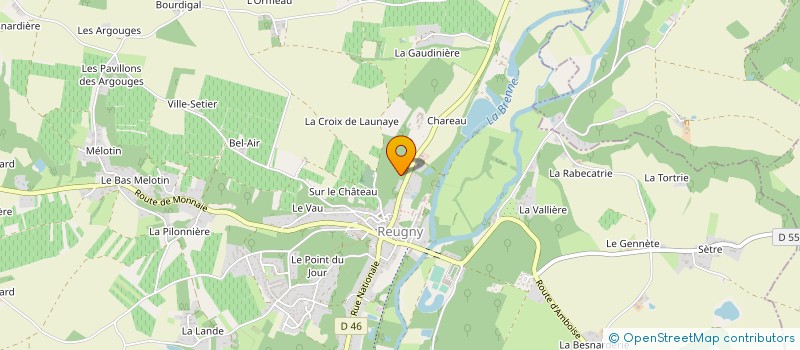 localisation de l'entreprise MONSIEUR LUC BESNIER  REUGNY