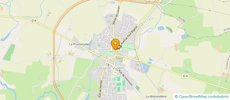 localisation de l'entreprise MONSIEUR LUC BETTON à COSSE-LE-VIVIEN