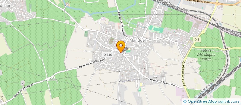 localisation de l'entreprise MONSIEUR LUC BEVENGUT  MANDUEL