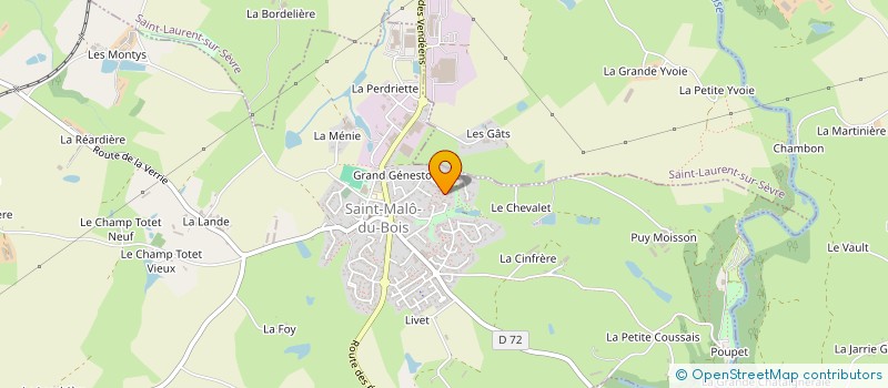 localisation de l'entreprise MONSIEUR LUC BIDAUD  SAINT-MALO-DU-BOIS