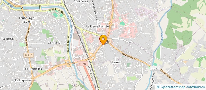 localisation de l'entreprise MONSIEUR LUC BLAZIN  ALES