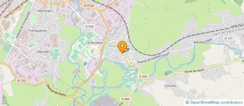 localisation de l'entreprise MONSIEUR LUC BODET à ARPAJON-SUR-CERE