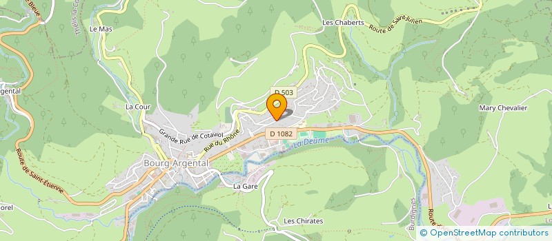 localisation de l'entreprise MONSIEUR LUC BONNEFOND  BOURG-ARGENTAL