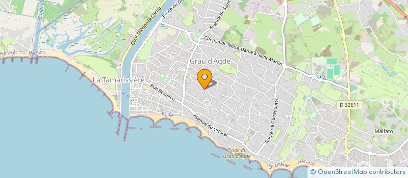 localisation de l'entreprise MONSIEUR LUC BONNET à AGDE