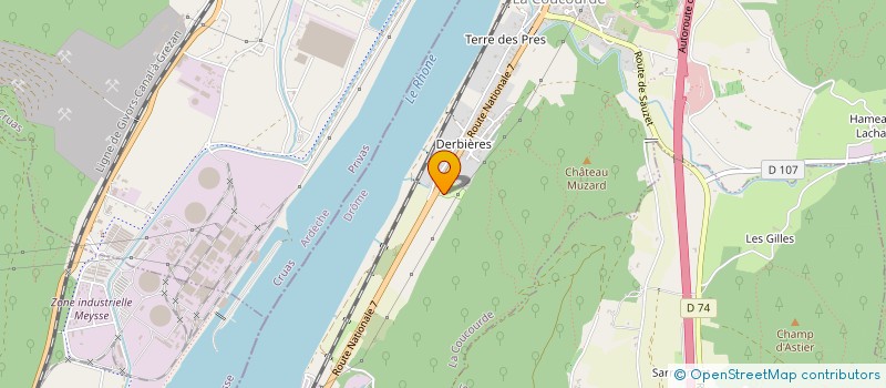 localisation de l'entreprise MONSIEUR LUC BONNIFACY  LA COUCOURDE