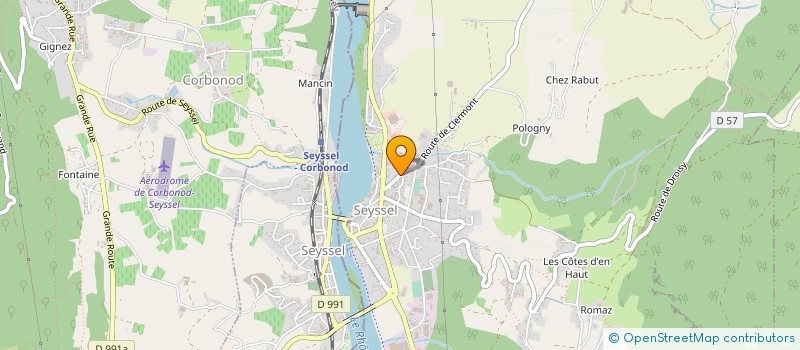 localisation de l'entreprise MONSIEUR LUC BORCIER  SEYSSEL