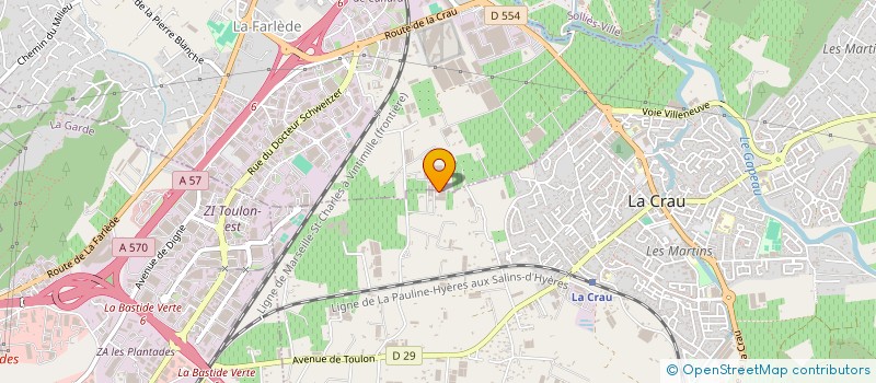 localisation de l'entreprise MONSIEUR LUC BORGETTO  LA CRAU