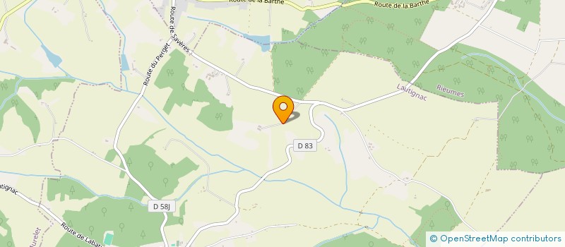 localisation de l'entreprise MONSIEUR LUC BOULGAKOFF  LAUTIGNAC