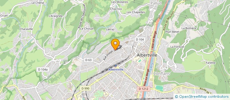 localisation de l'entreprise MONSIEUR LUC BOUVIER BANGILLON  ALBERTVILLE