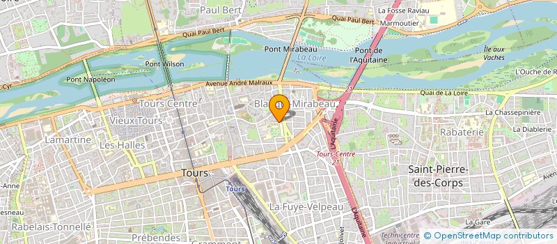 localisation de l'entreprise MONSIEUR LUC BRAUD  TOURS