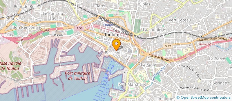 localisation de l'entreprise MONSIEUR LUC BRIAND  TOULON