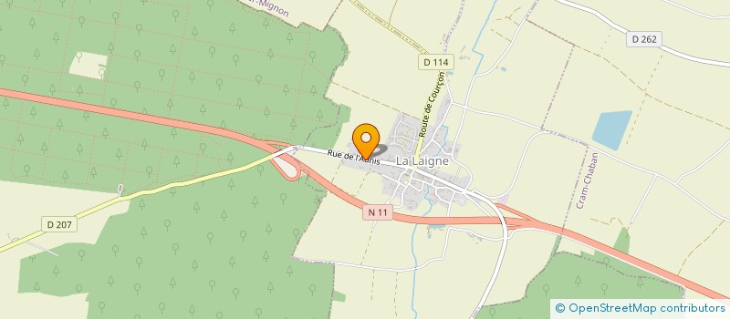 localisation de l'entreprise MONSIEUR LUC BROCHARD  LA LAIGNE