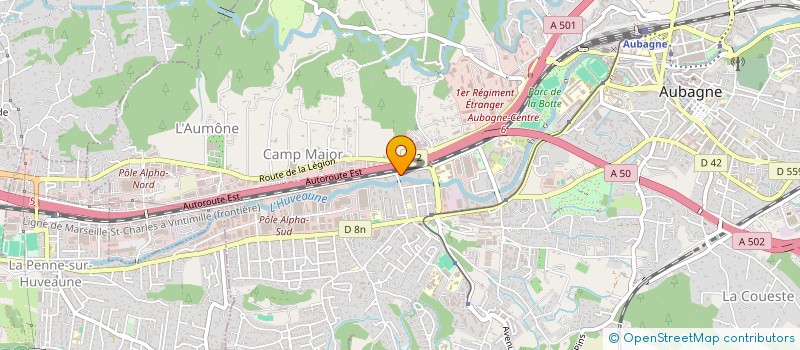 localisation de l'entreprise MONSIEUR LUC BROUSSIGNAC  AUBAGNE