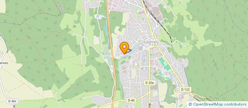 localisation de l'entreprise MONSIEUR LUC BRUNEL  LAGNIEU