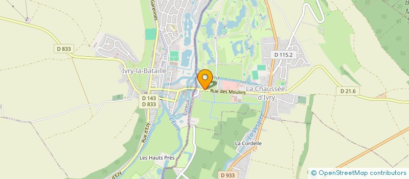 localisation de l'entreprise MONSIEUR LUC BUIDIN à LA CHAUSSEE-D'IVRY