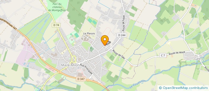 localisation de l'entreprise MONSIEUR LUC CAPPELAERE  MAZE-MILON