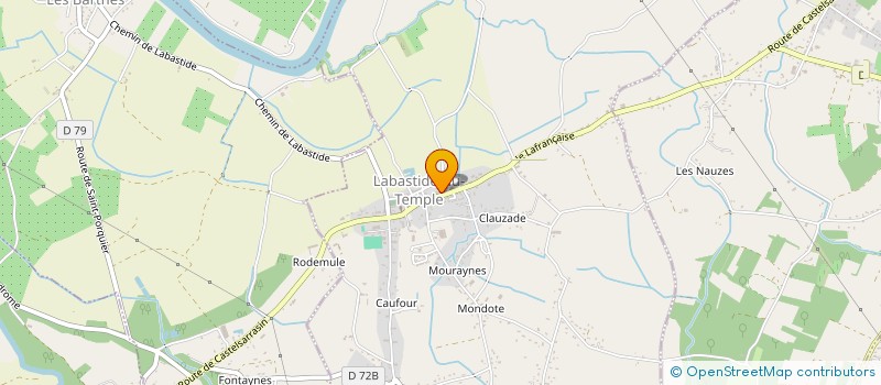 localisation de l'entreprise MONSIEUR LUC CASTAGNE  LABASTIDE-DU-TEMPLE