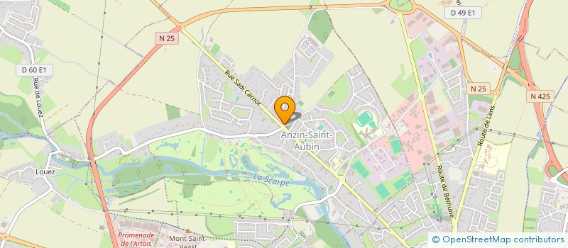 localisation de l'entreprise MONSIEUR LUC CATEZ  ANZIN-SAINT-AUBIN