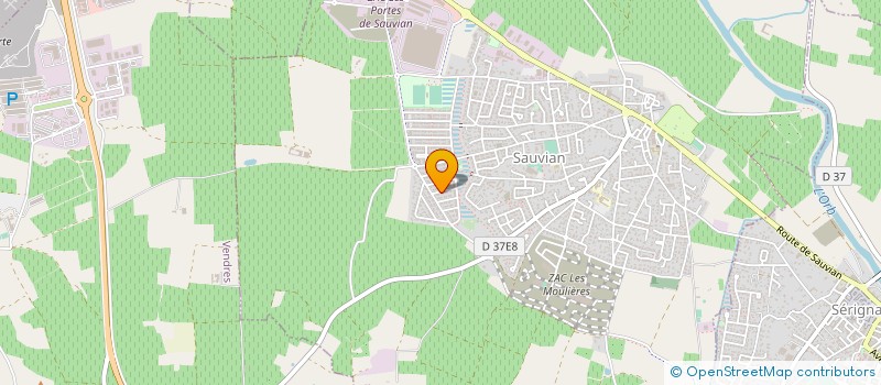 localisation de l'entreprise MONSIEUR LUC CAZORLA  SAUVIAN