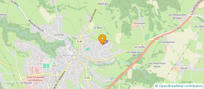 localisation de l'entreprise MONSIEUR LUC CHALAYE  MONISTROL-SUR-LOIRE