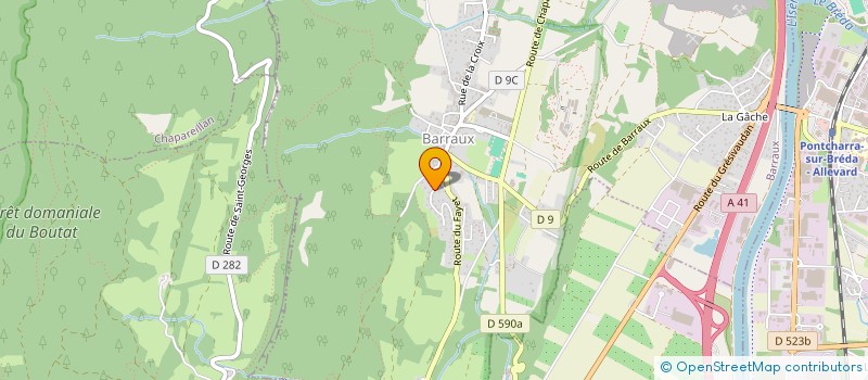 localisation de l'entreprise MONSIEUR LUC CHANAL  BARRAUX